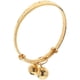thumbnail image 1 of pulsera elegante de oro de imitación con forma de anillo de mano para bebé, delicada pulsera con bendiciones de luna llena, con cascabel para niñas pequeñas, talla L, diámetro interior de 50 mm., 1 of 8