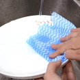 thumbnail image 5 of 80 Sheet Disposable Cleaning Cloths Disposable Dish Cloths Paper Towels Reusable Household Cleaning Towel 2 Rolls, 5 of 6