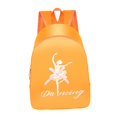 thumbnail image 3 of Mochila de ballet, bonita y portátil, ideal para niñas bailarinas de danza latina y otros deportes. Naranja, 3 of 9