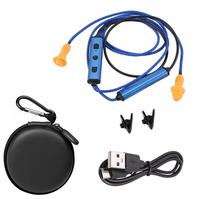 Kit de Auriculares Inalámbricos con Tapones para los Oídos, Micrófono Cancelador de Ruido para Sitios de Construcción Ruidosos