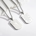 thumbnail image 5 of APSVO Silver Dog Tag Cross Necklaces for Men Boys American Flag Pendant Chain Catholic Christian Religious Birthday First Communion Graduation Fathers Day Jewelry Gifts Teen Son Dad Kids Age Ideas, 5 of 7