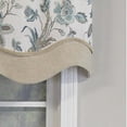 thumbnail image 3 of RLF Home Gianna Glory Valance Spa. 3" Rod Pocket, Layered, Trimmed. 50"W X 16"L, 3 of 4