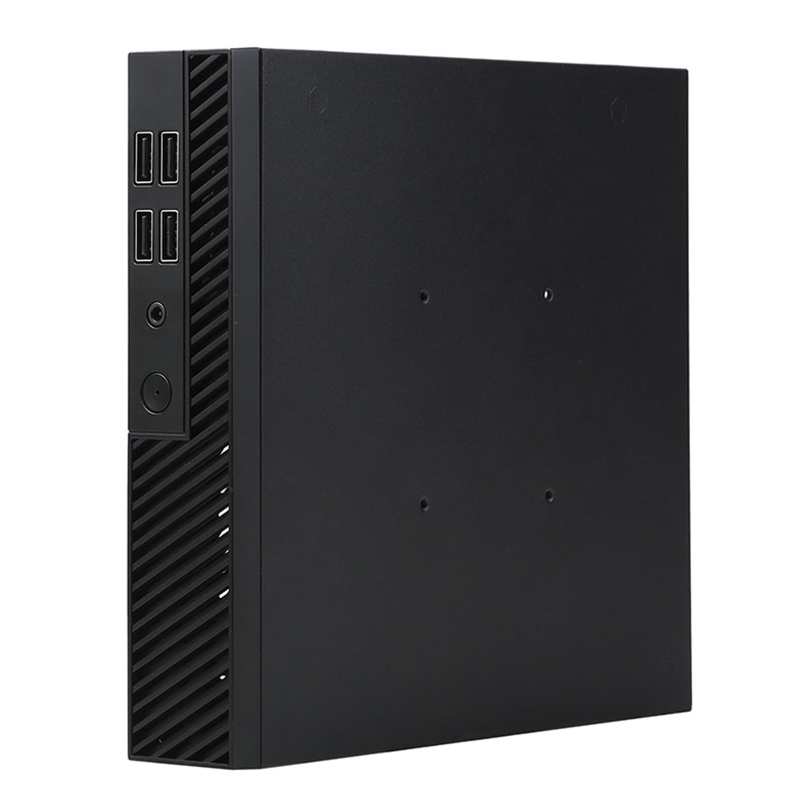 DX01 ITX Computer Case Desktop Case with 4 USB2.0 Port Industrial Control for Home Theater Gaming
