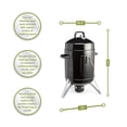 thumbnail image 3 of Ahumador de carbón Cuisinart COS-116, vertical, negro, 402 pulgadas, 3 of 3