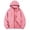 Watermelon Red, variant on LTTVQM Womens Fleece Jacket Hooded Full Zip Warm Winter Coat Drawstring Relax Fit Classic Hood Casual Trendy Outerwear Tops