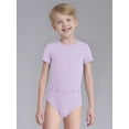 thumbnail image 5 of TTAO Special Needs Adaptive Clothing for Kids Boys Girls Short Sleeve Zip Back Jumpsuit Anti-strip Romper with Tube Access Lavender 16, 5 of 7