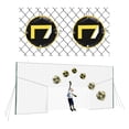 thumbnail image 1 of Open Goaaal Soccer Goal Net & Soccer Backstop Net with Rebounder - Soccer Nets for Backyard All in One & Practice Targets - Soccer Goals for Backyard - Standard Size (2 Pack), 1 of 4