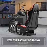 Marada G29 Racing Simulator Cockpit with Gaming Chair Fit Logitech Thrustmaster T80 T150 T300RS,T248