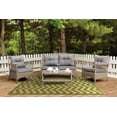 thumbnail image 4 of Linon Home Décor Innovations Area Rug Collection, Green and Tan, 9.5' x 6.5', 4 of 5