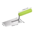thumbnail image 2 of Unique Bargains Flat Masonry Hand Trowel 5.1'x2.9' Carbon Steel Panel with Rubber Handle, 2 of 5