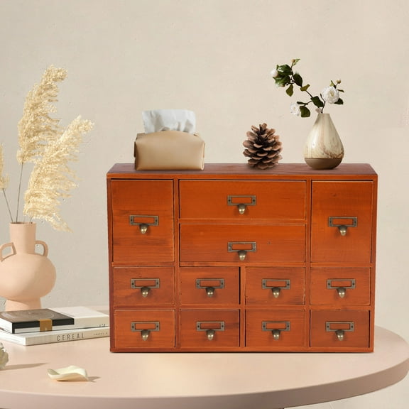 Ready to Use No Assembly Required, Storage Box with 12 Drawers Drawers Organizer Storage Drawers for Home Office