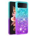 thumbnail image 2 of Funda para Samsung Galaxy Z Flip 4 5G Transparente con Brillos Carcasa Protectora Antigolpes con Glitter Brillante, 2 of 5