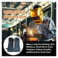 thumbnail image 6 of Welding Protection Work Leather Gloves For Welder 1.3mm BBQ Kitchen Stove Heat Puncture Resistant Gloves For Welding ,Widely Use, 6 of 9