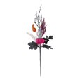 thumbnail image 2 of 20 Inch Spooky Halloween Decorations, Spooky Halloween Floral Pick with Skeleton Hand, and Pink Pumpkin, Indoor Halloween Table Decor for Halloween Party, 1 Pack, 2 of 7