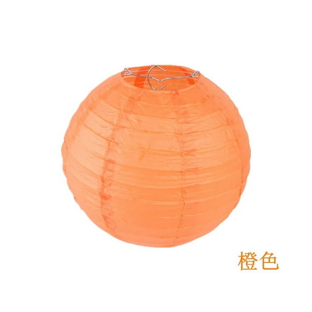 Nvzi Faroles de papel decorativos, faroles de papel colgantes, faroles para interiores y exteriores para lámparas de hogar, fiestas, decoración de eventos (naranja, 10 piezas)