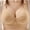 Beige, variant on FRSASU Plus size Woman's Printing Gathered Together Large Size Daily Bra Underwear No Rims Khaki S