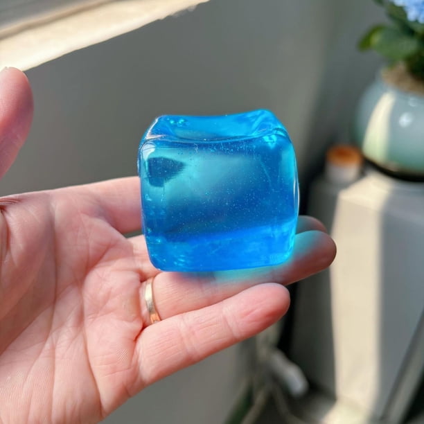 Juguete Cubo de Hielo Peluche las Figuras en Su Palma para Aliviar la Ansiedad Y la Descompresión Del Estrés con una Textura Suave de Rebote Lento