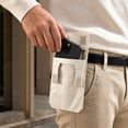 thumbnail image 4 of Waistband Mini Wallet, Waterproof Portable,Hidden Travel Belt Pouch,Undercover Security Waist Wallet for Men and Women for Passport Cash Bank Card Storage for Outdoor Travel-Khaki, 4 of 5
