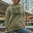 thumbnail image 2 of Faith Over Fear Quote, Groovy Retro Wavy Text Merch Gift, Sand Hooded Sweatshirt or Hoodie, 3XL, 2 of 5