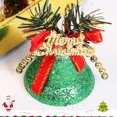 thumbnail image 2 of 6 piezas de plástico de color navideño espolvorear campanas decoraciones para árboles de Navidad 19,5*12,5 cm JAMW Sencillez, 2 of 5