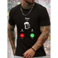 thumbnail image 2 of Men's Beer Calling Graphic Print T-shirt, Summer Trendy Athletic Short Sleeve Tees For Males, Stylish Casual Style, 2 of 9