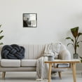 thumbnail image 2 of Stupell Industries Abstract Layered Collage Structured Shapes Paint Strokes Painting Black Framed Art Print Wall Art, Design by Victoria Barnes, 2 of 5