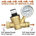 thumbnail image 6 of Water Pressure Regulator with Gauge Inlet Screened Pressure Regulators, 6 of 8