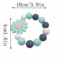 thumbnail image 2 of Pulsera Sensorial Para Masticar Para Bebés Pulsera De Cuentas Para La Dentición Para Niños Y Niñas Anillo De Silicona Para Masticar Juguete Para Masticar Con Forma De Girasol Para Niños Pequeños Y, 2 of 3