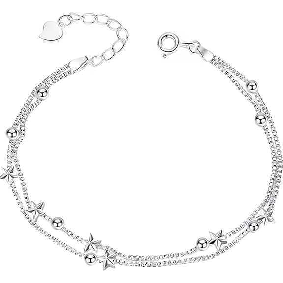 Zephyriana Multi Layered Rotating Bead Bracelet for Women Simple Fashionable Link Bracelets for Luck Adjustable Jewelry Gifts for Her