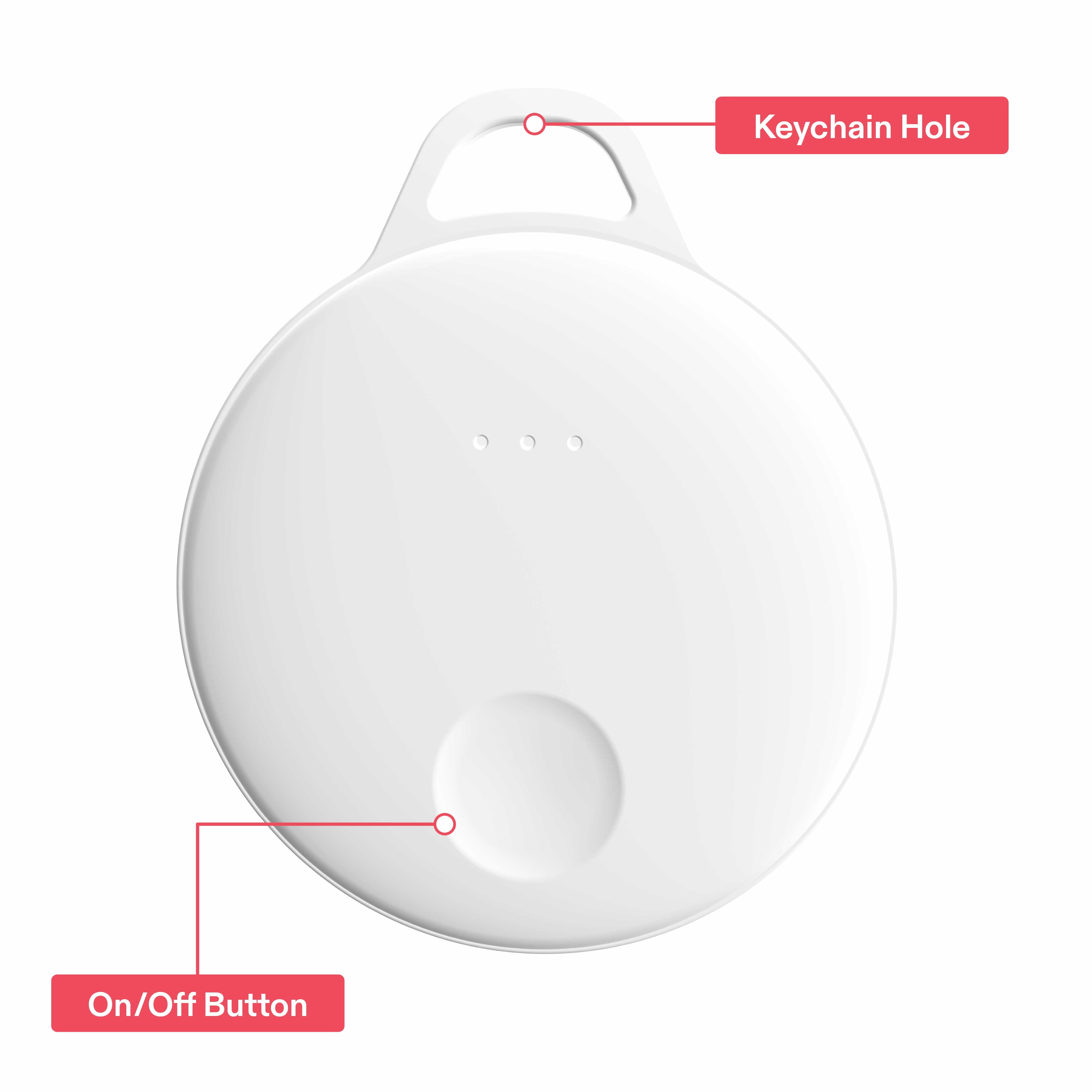 onn Item Locator, iOS / Android Compatible - White