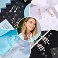 thumbnail image 6 of 1box 100pcs 5 styles Plastic Clip-on Earring Findings for Non-pierced Ears Clear 11~14x7.5~9x1.2mm 20pcs/style, 6 of 6