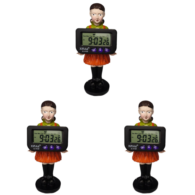 Reloj de resina Figura de muñeca Ornamento de escritorio digital para fanáticos de la serie de televisión