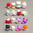 thumbnail image 3 of Figura de animé Hello Kitty Angel Cat Sanrio, muñeca Kawaii, decoración decorativa para habitación de pasteles, juguetes de Navidad, regalos para niñas y niños, 3 of 4