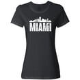 thumbnail image 3 of Inktastic Miami Skyline Grunge Women's T-Shirt, 3 of 5