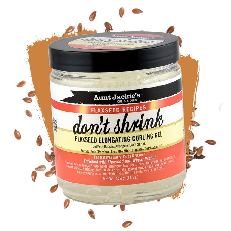 Aunt Jackie's Don't Shrink Flaxseed Elongating Curling Gel, 15