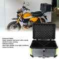 thumbnail image 3 of 65L Motorcycle Top Case, Water Resistant Aluminum Alloy Motorcycle Trunk, Motorcycle Tail Box with Security Lock, Quick Release Bottom Plate, Motorcycle Top Box for Helmet Luggage, 3 of 7