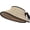 Multicolor, variant on Women’s Sun Hats Straw Visor Stripe Beach Hat Wide Brim Foldable Summer Open Top Cap