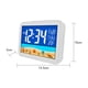 thumbnail image 5 of Reloj Despertador Con Pantalla A Color, Reloj Despertador Digital, Reloj De Mesa Negro, Reloj Despertador Rectangular Para El Hogar, Oficina, Hotel Methold HA025022-01, 5 of 6