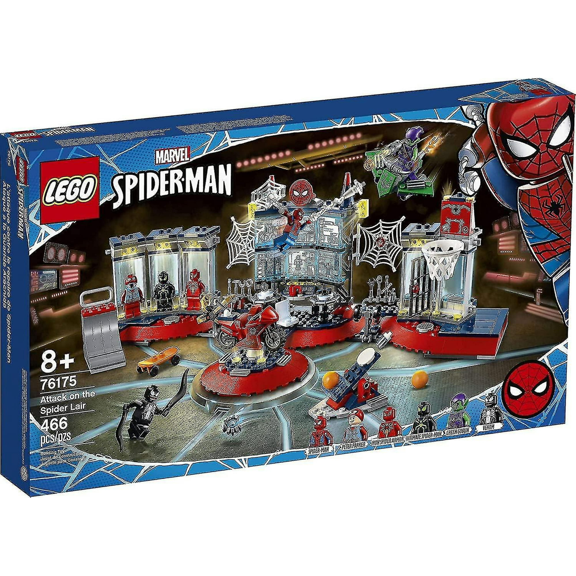 Marvel Spider man Attack On The Spider Lair 76175 Cool Building Toy Featuring The Spider man Headquarters Includes Spider man Vinsniv Walmart