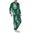 thumbnail image 2 of Hirioo Christmas Trees for Men's Pajama Sets 2 Piece Pjs Men's Long-Sleeved Pajama Set Button Down Sleepwear,S-XXL-Large, 2 of 7