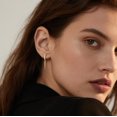 thumbnail image 2 of Sterling Silver Spike Earrings Hoop for Women Teens Geometric Huggie Hoop Earrings Drop Punk Earrings Minimalist Huggie, 2 of 10