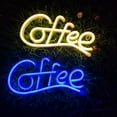 thumbnail image 3 of Coffee Letter Neon Sign Lamp Creative Shape Battery-Powered Flicker Free Low-Power Consumption LED Neon Light, 3 of 7