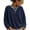 Blue #067, variant on V Neck Sweatshirt for Women Casual Long Sleeve Relaxed Fit Soft Knit Pullover Lightweight Everyday Top