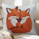 thumbnail image 5 of CaiYueKe Fox Pillow Cover Enfold Embrace Animal Print Decorative Cushion Case Soft Polyester Home Decor Living Room Bedroom Throw Pillow Cover Cozy Modern Accent Pillow, 5 of 6