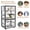 Black+White(30.2*21.5*55.1inch), variant on Anti-Chewing 5 Levels Ferret Rat Cage, Ferret Cages Chew Proof Multi-Tier Small Animal Habitat for Chinchilla, Hedgehog, Squirrel, Lizard, Gerbils