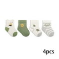 thumbnail image 2 of LYMAYTER 0-8Y ‌‌Baby Girl Boy Unisex Socks Eyelet Mesh Summer Thin Toddler Infant Breathable 4 Pack, 2 of 8