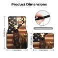 thumbnail image 5 of Vsdgher Deer American Flag Vintage Car Foot Mat Set of 4 Pieces Universal Floor Liner Car Accessories Fits Most Cars, Trucks, Vans, sedans, SUV, 5 of 7