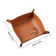 thumbnail image 5 of Bandeja Almacenamiento Cuero Organizador Escritorio Plegable JShteea 20x20cm Naranja, 5 of 9