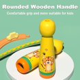 thumbnail image 4 of Cuerda para saltar para niños con mango de madera, cuerda para saltar de algodón suave para niños, sin enredos-AM, 4 of 5