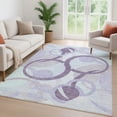 thumbnail image 6 of Addison Rugs Mayfield Premium Machine Washable Transitional Geometric Plum Rectangle Rug, 8' x 10', 6 of 6